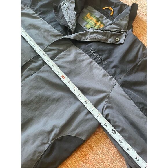 Timberland Waterproof Men's Black/Grey Zipper Mesh lining Utility Jacket S - Picture 4 of 9